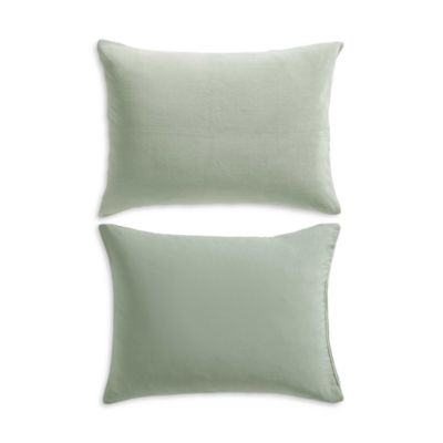 Solid Washed Reversible Plush 7 Piece Comforter Set, Queen