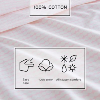 Pikku Rasymatto Pastel Blue Cotton Percale Sheet Set, King