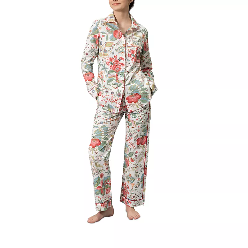 Matouk Luca Egyptian Cotton Percale Pajama Set