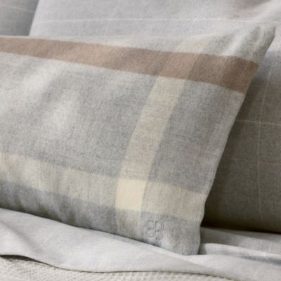 Alpaca Plaid Decorative Lumbar Pillow