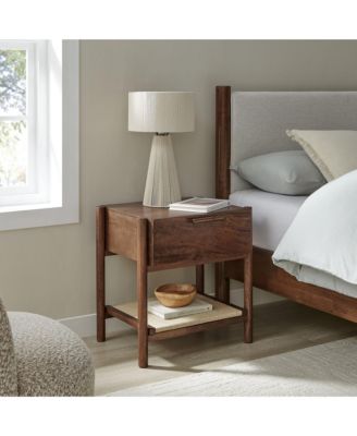 Oswin 1-Drawer Wood Nightstand