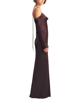 La Lune Off-the-Shoulder Tie Maxi Dress