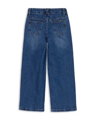 Girls' Mia Wide Leg Core Jeans - Little Kid