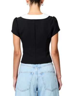 Azra Oversized Collar Top