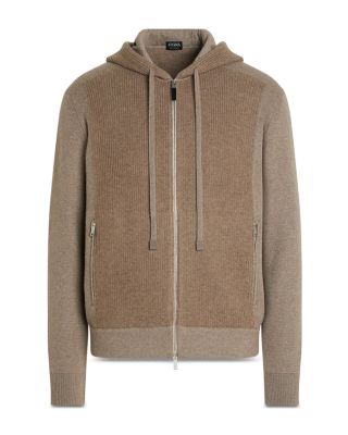 M&eacute;lange Oasi Cashmere Full Zip Hoodie