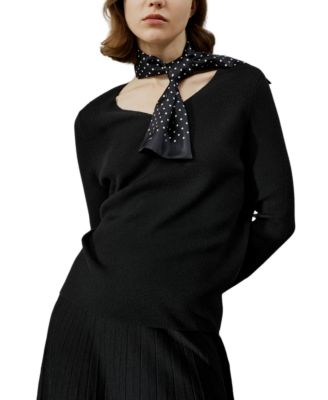 V-neck Ultra-fine Merino Wool Sweater