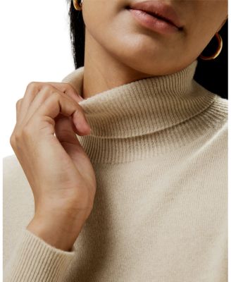 Pure Cashmere Turtleneck Sweater