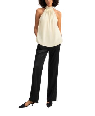 Silk Georgette Halter Neck Top