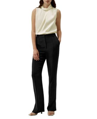 Asymmetrical Sleeveless Cowl Neck Top