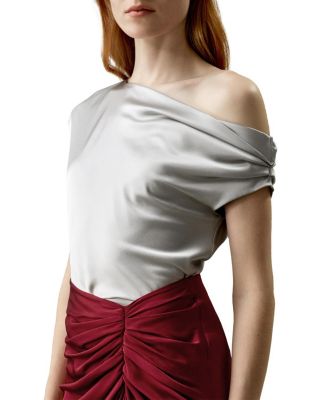 Boat Neck Silk Top