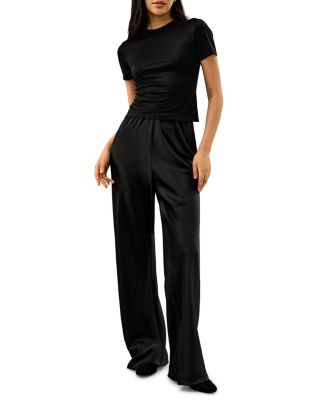 Slim Fitted Silk Jersey Tee