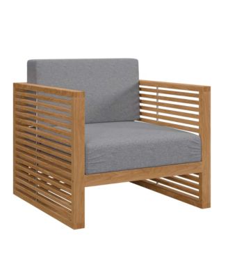Carlsbad Teak Wood Outdoor Patio Armchair