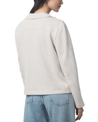 French Terry Double Breasted Blazer