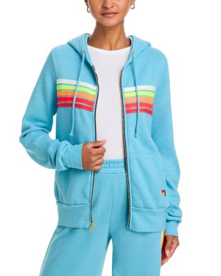 Rainbow-Stripe Hoodie 