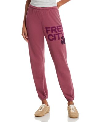 Cotton Logo Sweatpants in Roses