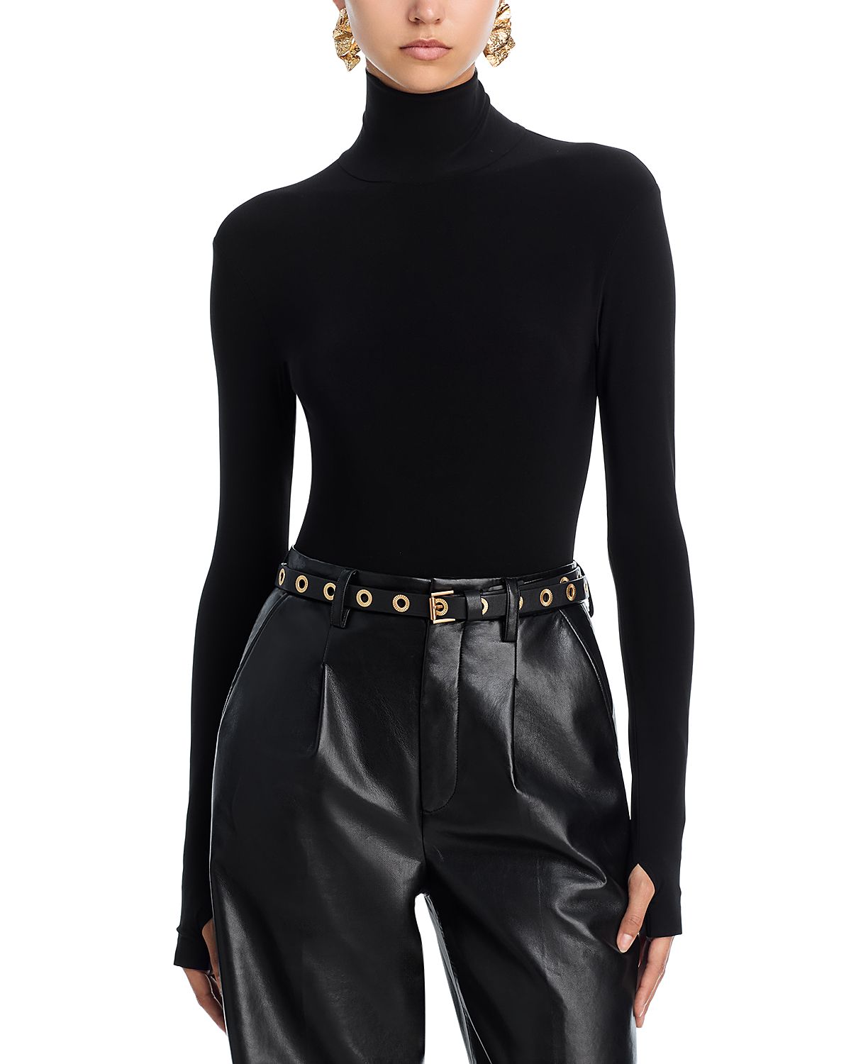 Norma Kamali Turtleneck Bodysuit