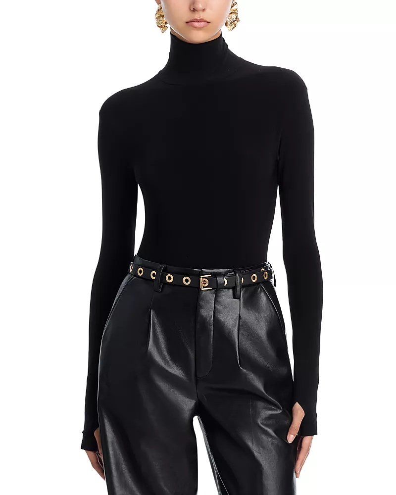 Norma Kamali Turtleneck Bodysuit