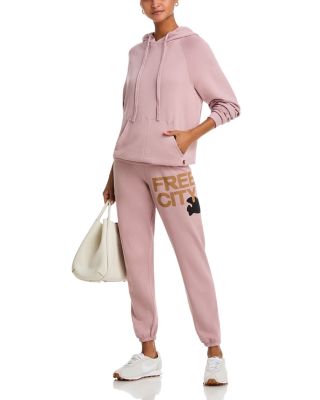 Cotton Logo Sweatpants in Ballerina Golden