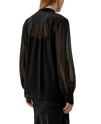 Bow Tie Silk Jasmine Blouse