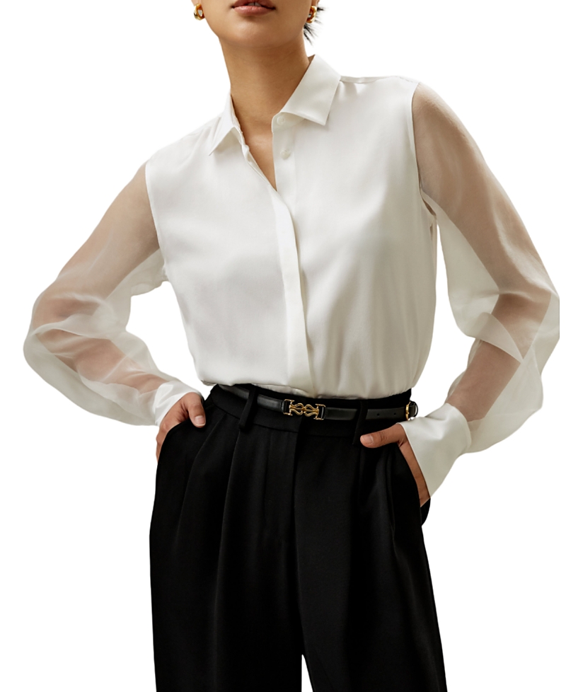 Lilysilk Ethereal Silk Shirt In Multi