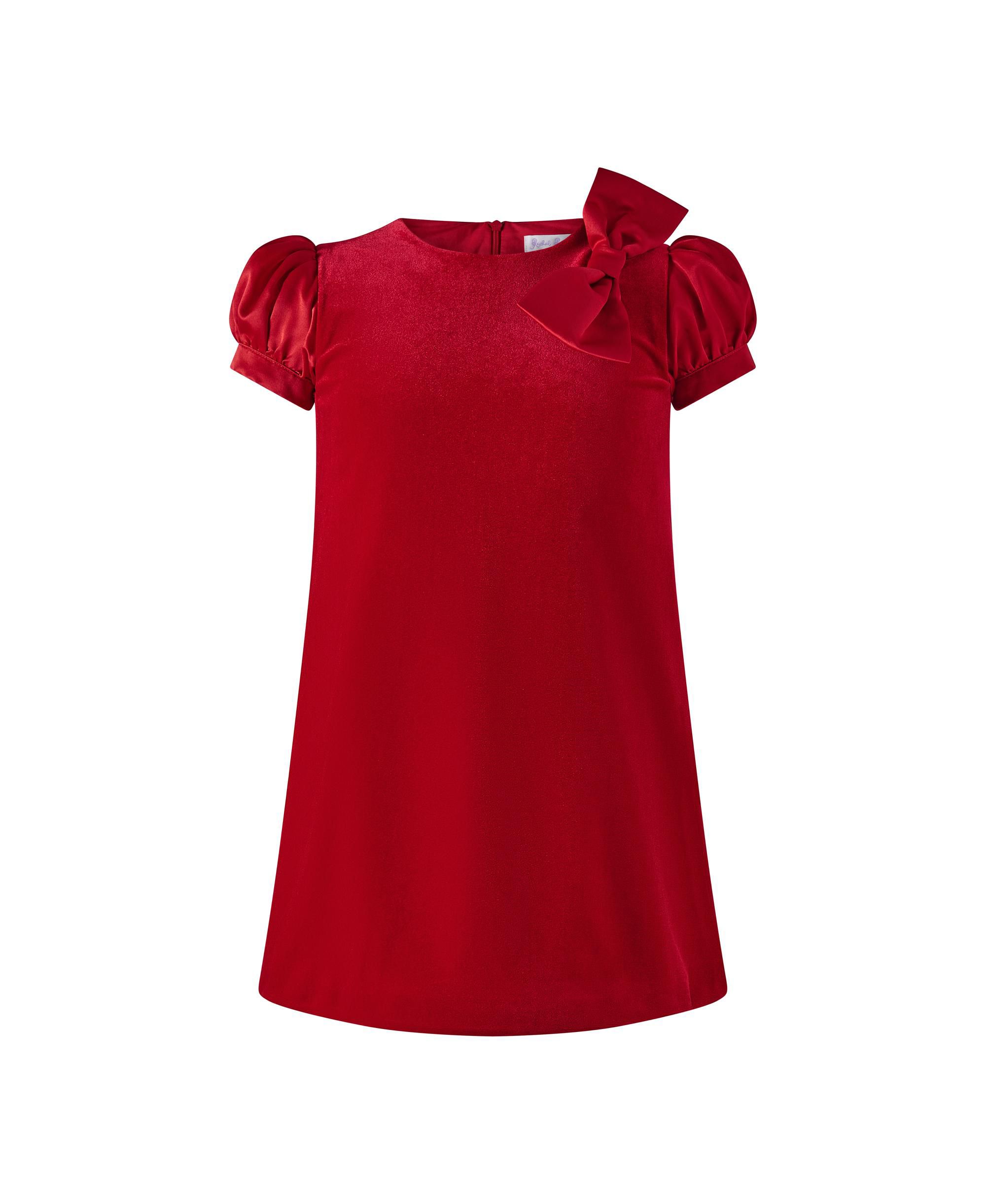 Girls' Satin Bow Velvet Dress - Little Kid, Big Kid - Image 1