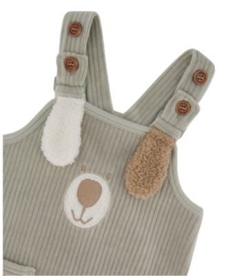 Boys' Onesie and Stretchy Corduroy Overalls Set - Baby