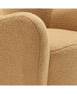 Montrose Wingback Sherpa Swivel Accent Chair