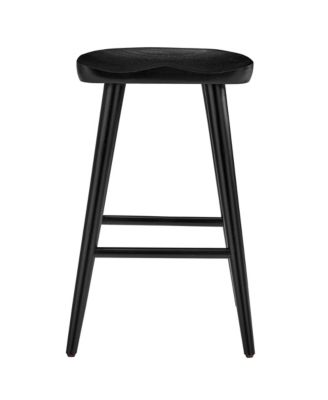 Saville Backless Wood Counter Stools, Set of 2