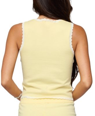 Leila Scalloped Knit Tank Top