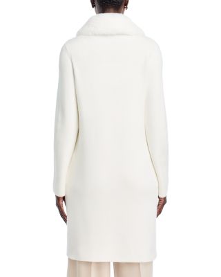 Faux Fur Collar Milano Stitch Jacket