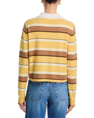 Cashmere Striped Rugby Sweater