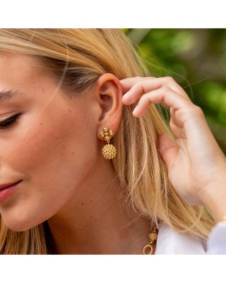 Berry Clover Drop Earrings