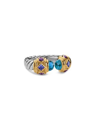 Renaissance&reg; Color Ring in Sterling Silver with 14K Yellow Gold, 9.9mm