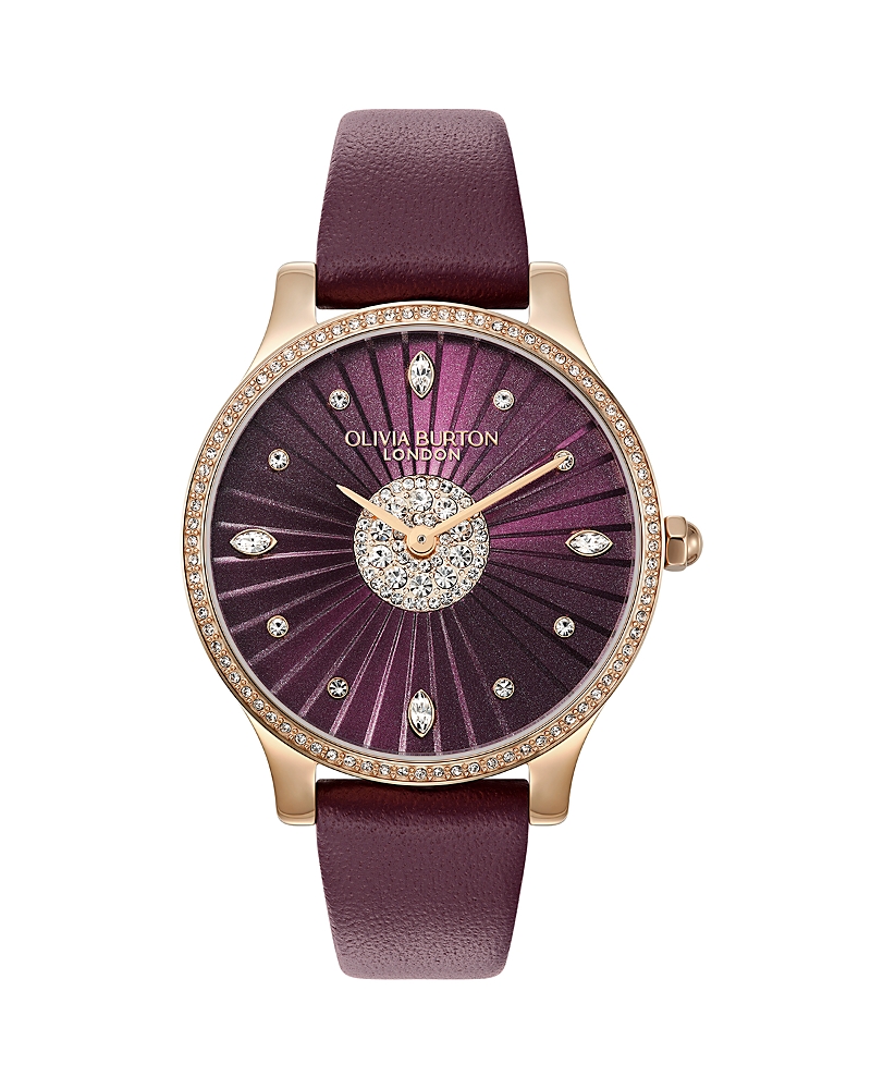 Olivia Burton Beaulieu Watch, 36mm In Purple
