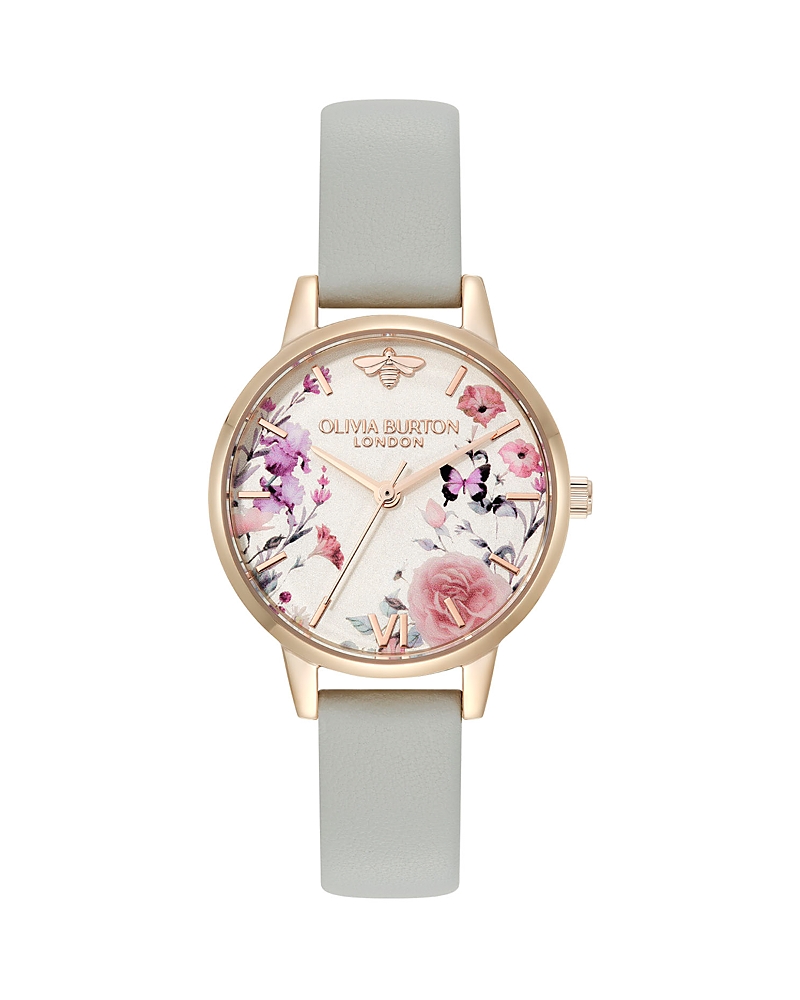 Olivia Burton Illustrated Floral Watch, 30mm