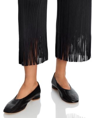 PLEATS PLEASE フリンジパンツ PLEATS PLEASE ISSEY MIYAKE Fringe Trim Wave Pants