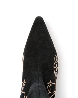 Women's Casey Embroidered Suede Tall Boots