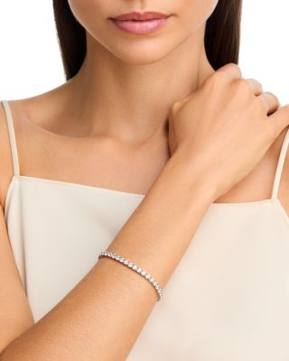 Certified Lab Grown Diamond Tennis Bracelet in 14K White Gold, 7.0 tcw