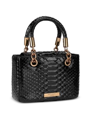 Square Kensington Mini Embossed Leather Handbag