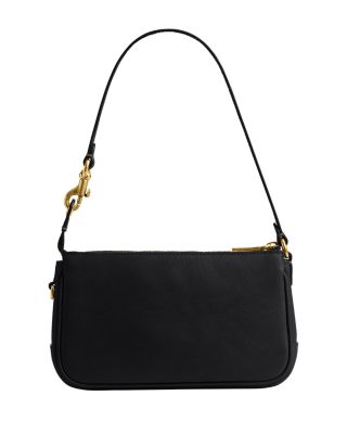 Plaza Mini Black Leather Shoulder Bag