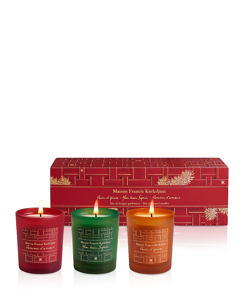 Maison Francis Kurkdjian Trio Of Scented Candles In Multi
