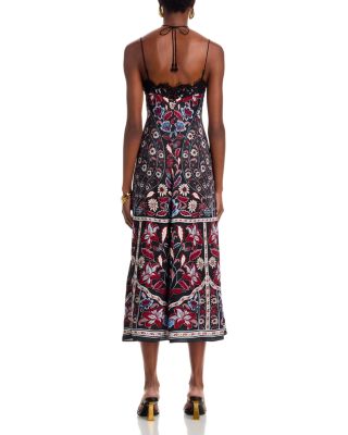 Marcelle Sleeveless Lace Trim Dress