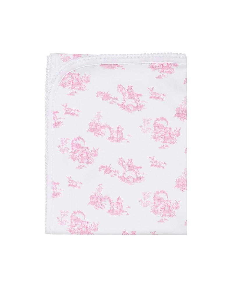 Nellapima Girls' Toile Print Blanket - Baby In Pink
