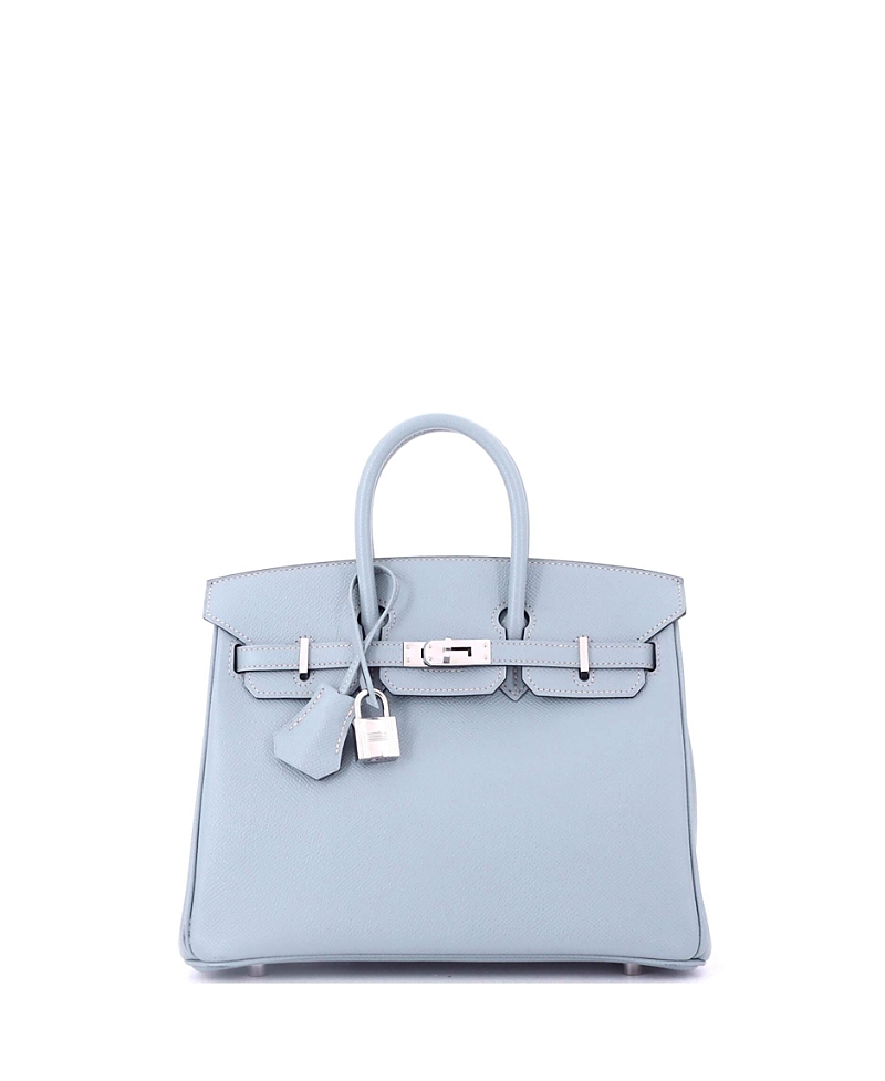 Click to view more detailed imagery on our partner's website Pre-owned Pre-owned Hermes Hermes Birkin 25 Handbag Blue Epsom With Palladium Hardware