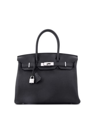  Birkin 30 Handbag Black Togo with Palladium Hardware