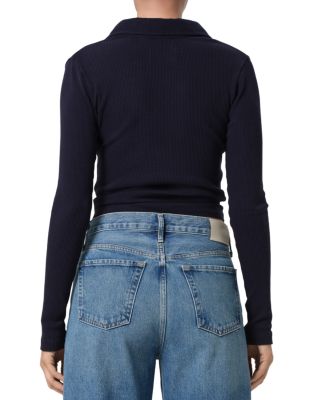 60's Long Sleeve Polo Top