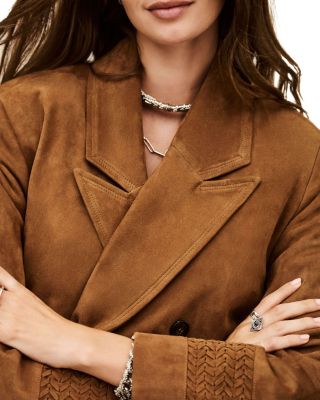 Maina Suede Trench Coat