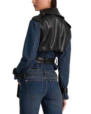 Keith Cropped Denim Trench Jacket