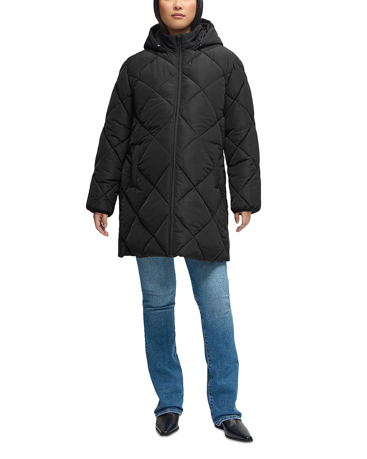 Ingrid & Isabel Longline Puffer Maternity Coat