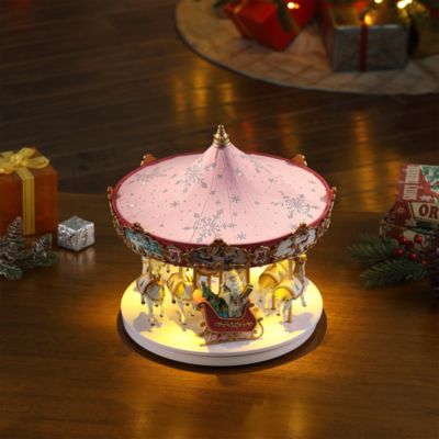 Pink Swarovski Snowflake Carousel